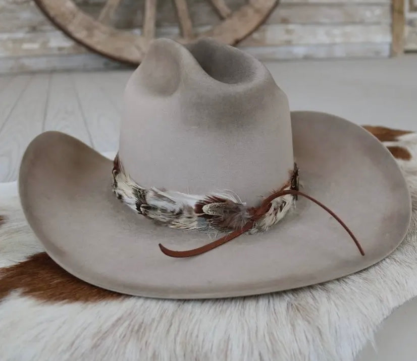 Light- Western Feather Hat Band