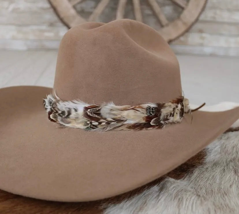 Light- Western Feather Hat Band