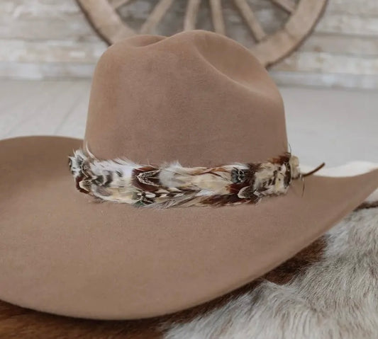 Light- Western Feather Hat Band