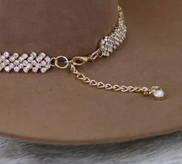 Rhinestone Gold, Bling Hat Band